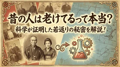 昔の人は老けてるって本当？科学が証明した若返りの秘密を解説！
