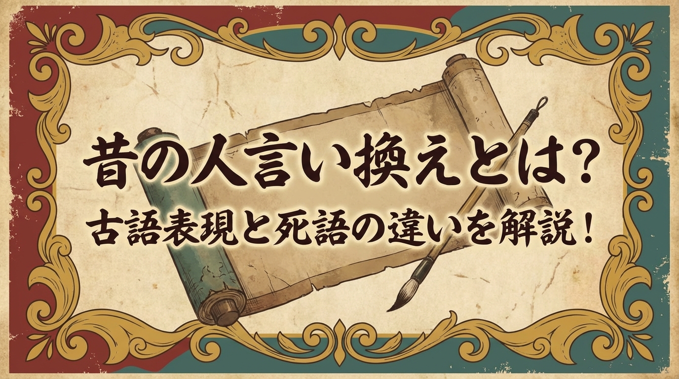 昔の人言い換えとは?古語表現と死語の違いを解説!