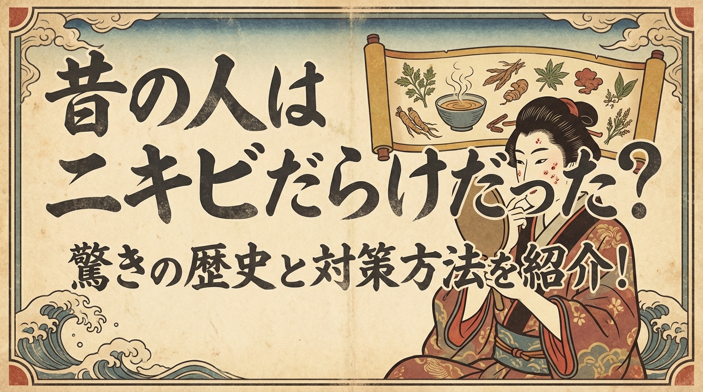 昔の人はニキビだらけだった?驚きの歴史と対策方法を紹介!