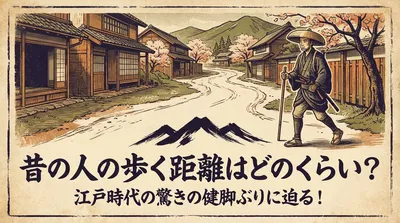 昔の人の歩く距離はどのくらい？江戸時代の驚きの健脚ぶりに迫る！