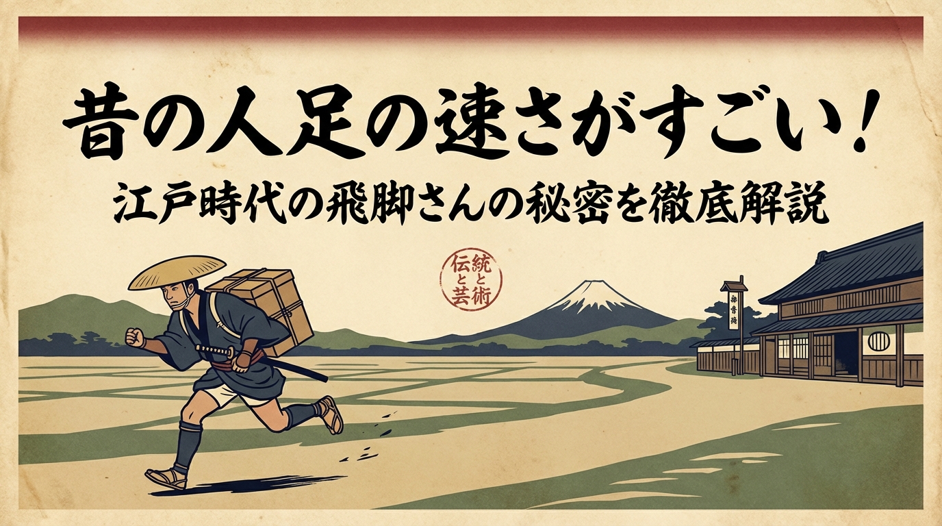 昔の人足の速さがすごい！江戸時代の飛脚さんの秘密を徹底解説