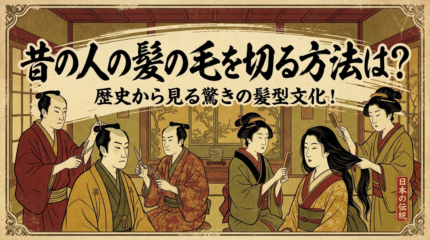 昔の人の髪の毛を切る方法は？歴史から見る驚きの髪型文化！