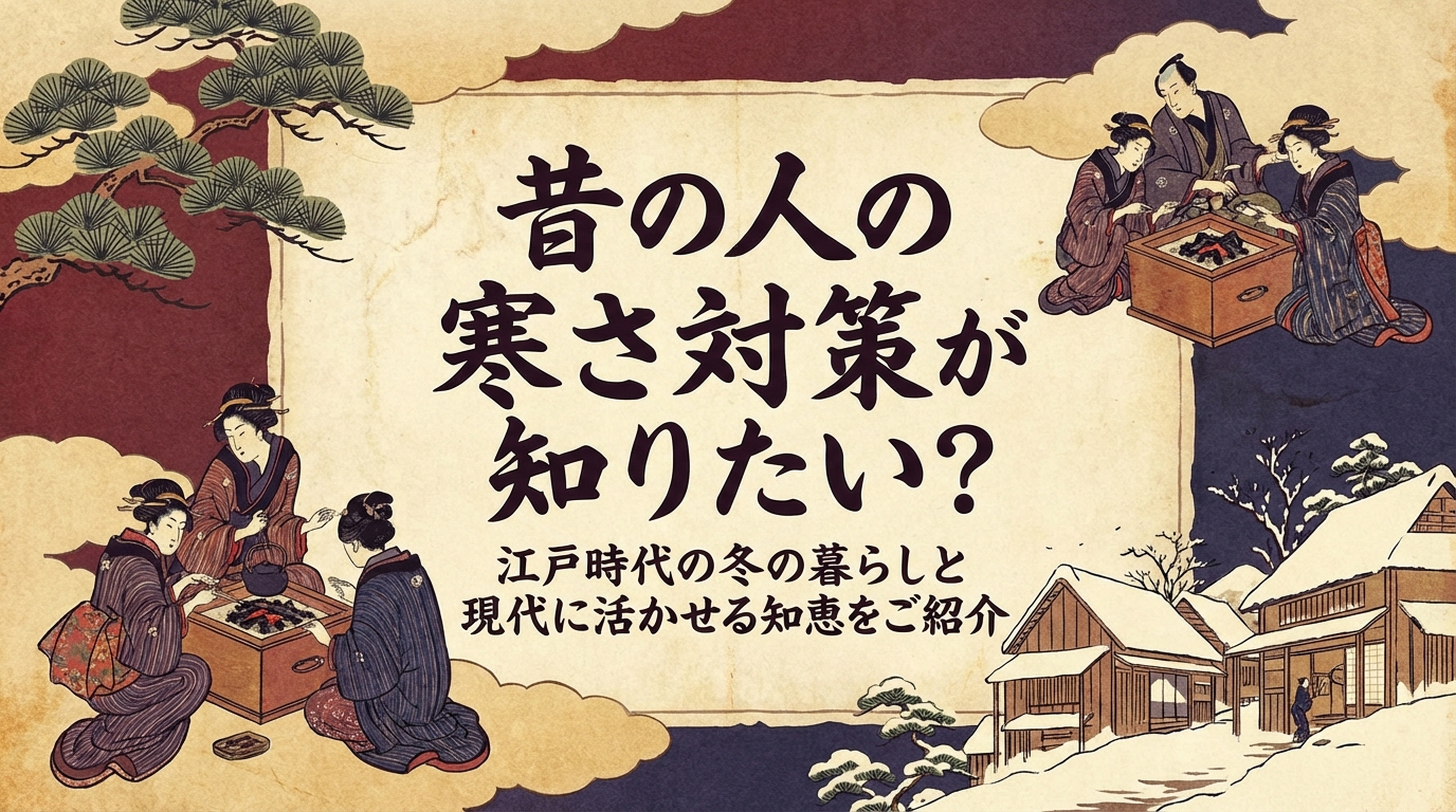 昔の人の寒さ対策が知りたい？江戸時代の冬の暮らしと現代に活かせる知恵をご紹介