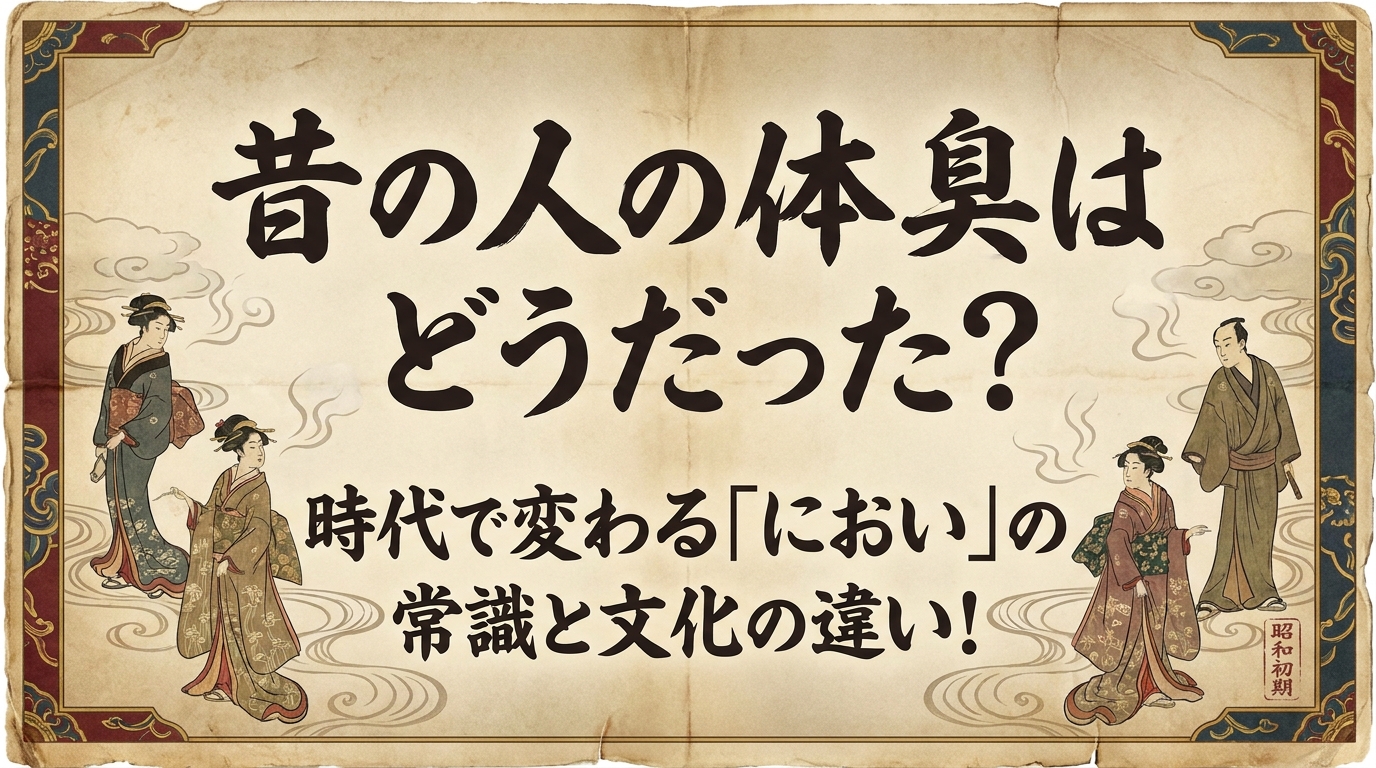 昔の人の体臭はどうだった？時代で変わる「におい」の常識と文化の違い！