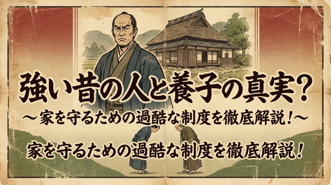 強い昔の人と養子の真実？家を守るための過酷な制度を徹底解説！