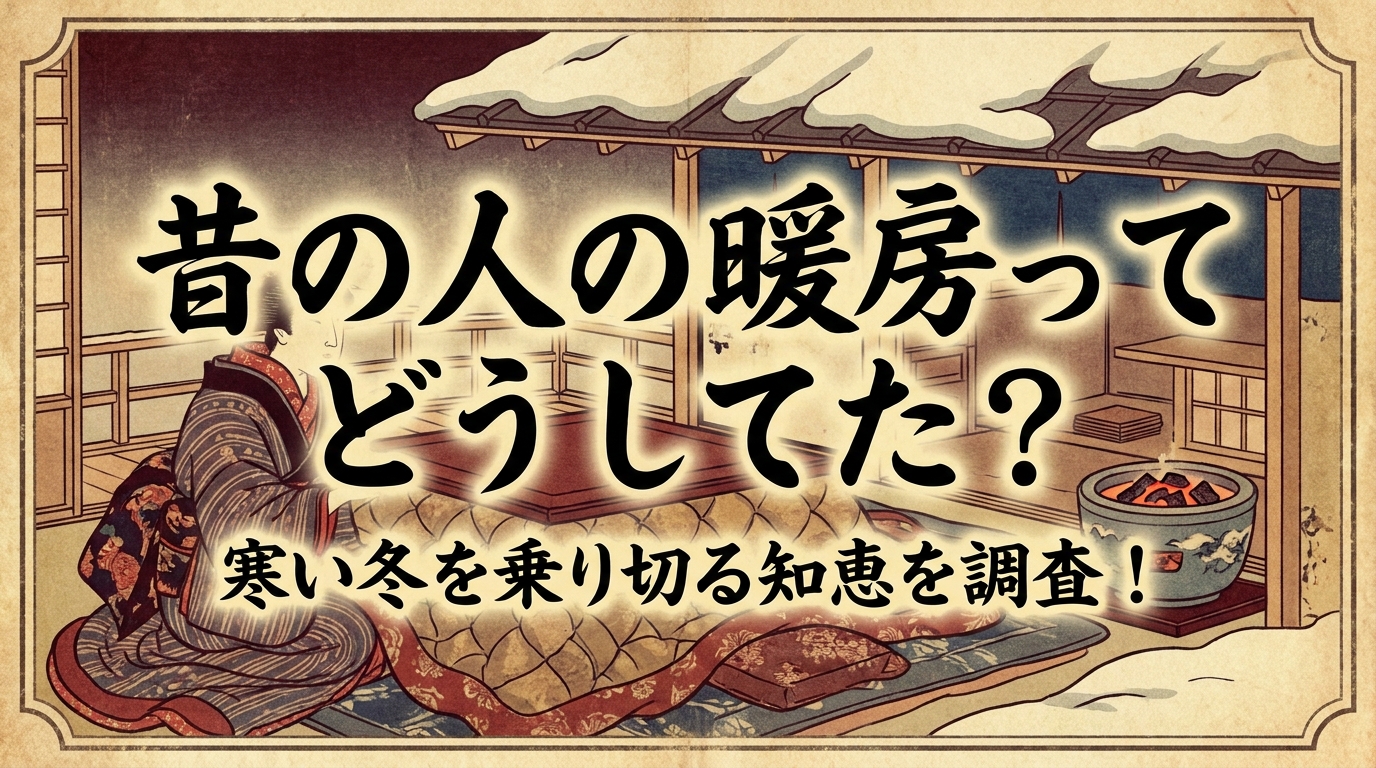 昔の人の暖房ってどうしてた？寒い冬を乗り切る知恵を調査！