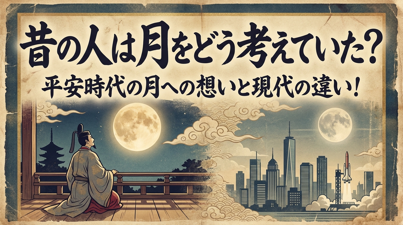 昔の人は月をどう考えていた？平安時代の月への想いと現代の違い！