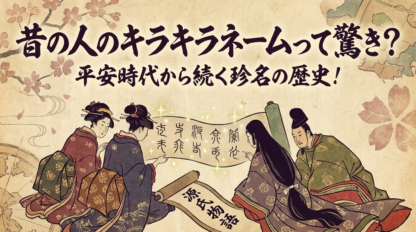 昔の人のキラキラネームって驚き？平安時代から続く珍名の歴史！