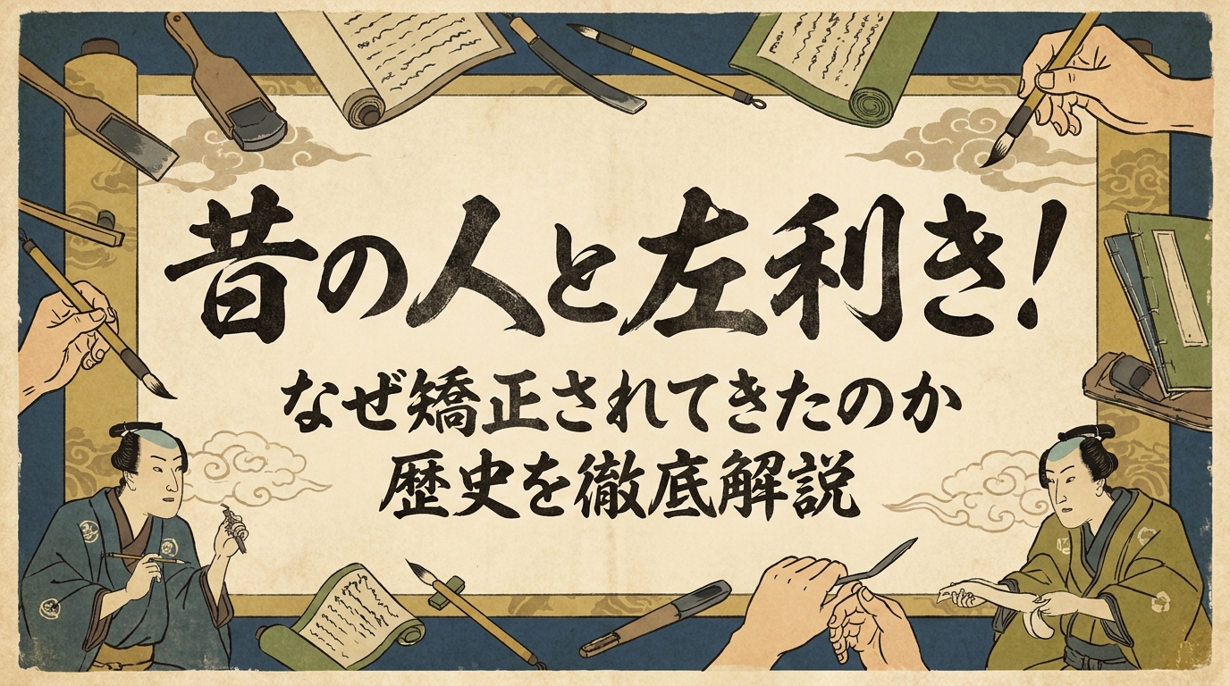 昔の人と左利き！なぜ矯正されてきたのか歴史を徹底解説