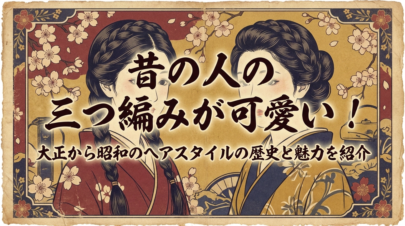 昔の人の三つ編みが可愛い！大正から昭和のヘアスタイルの歴史と魅力を紹介
