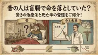 昔の人は盲腸で命を落としていた？驚きの治療法と死亡率の変遷をご紹介！