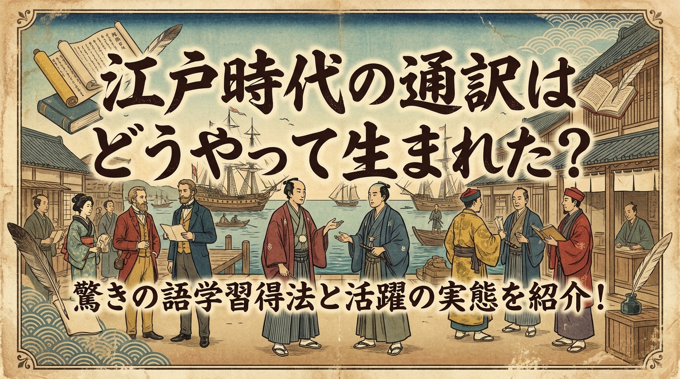 江戸時代の通訳はどうやって生まれた？驚きの語学習得法と活躍の実態を紹介！