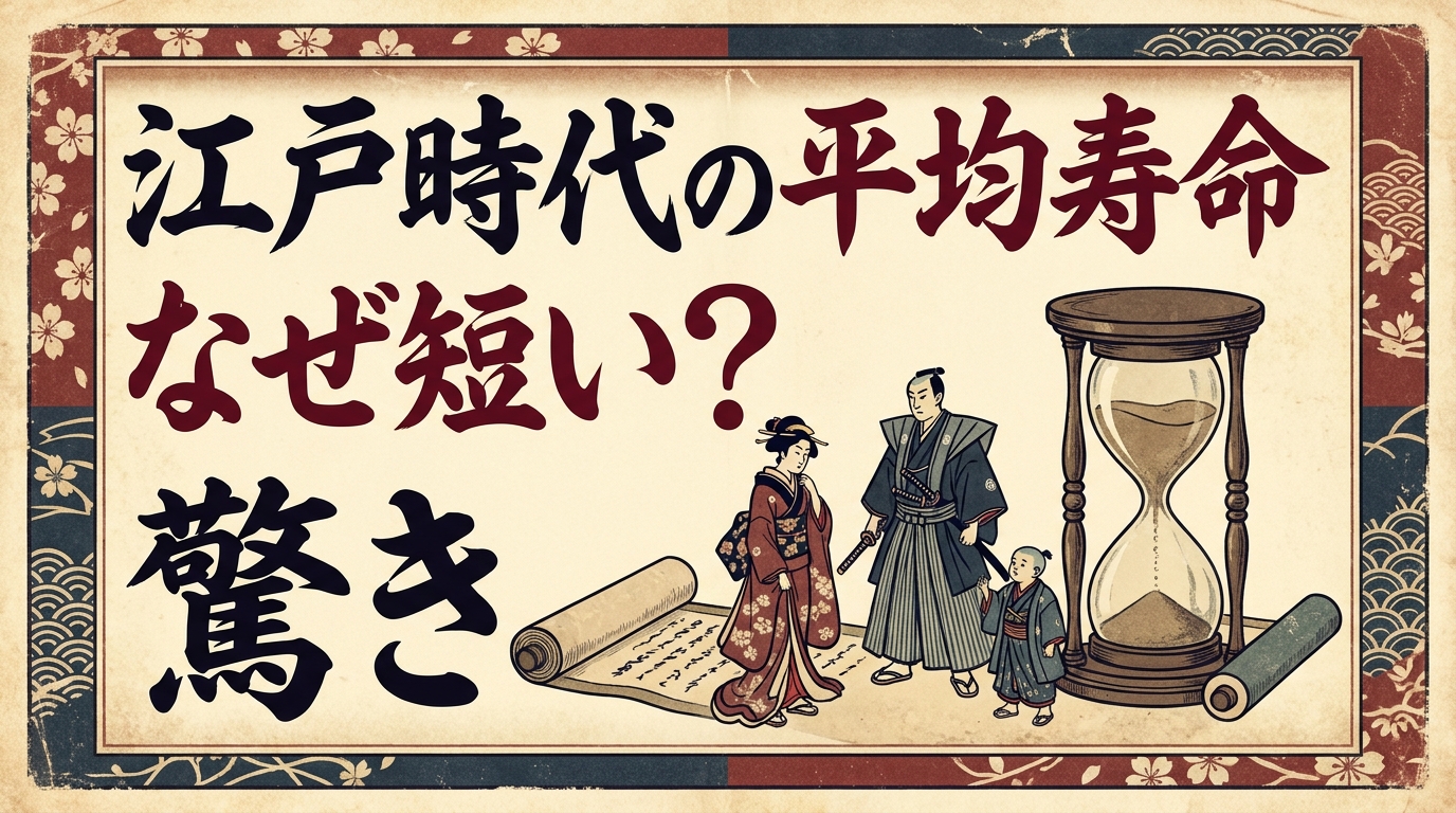 江戸時代の平均寿命はなぜ短い？驚きの理由と実際の寿命をやさしく解説！
