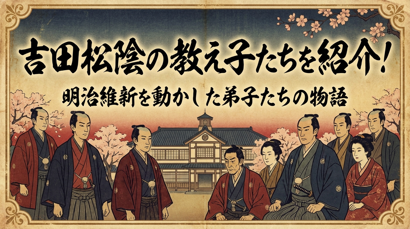 吉田松陰の教え子たちを紹介！明治維新を動かした弟子たちの物語