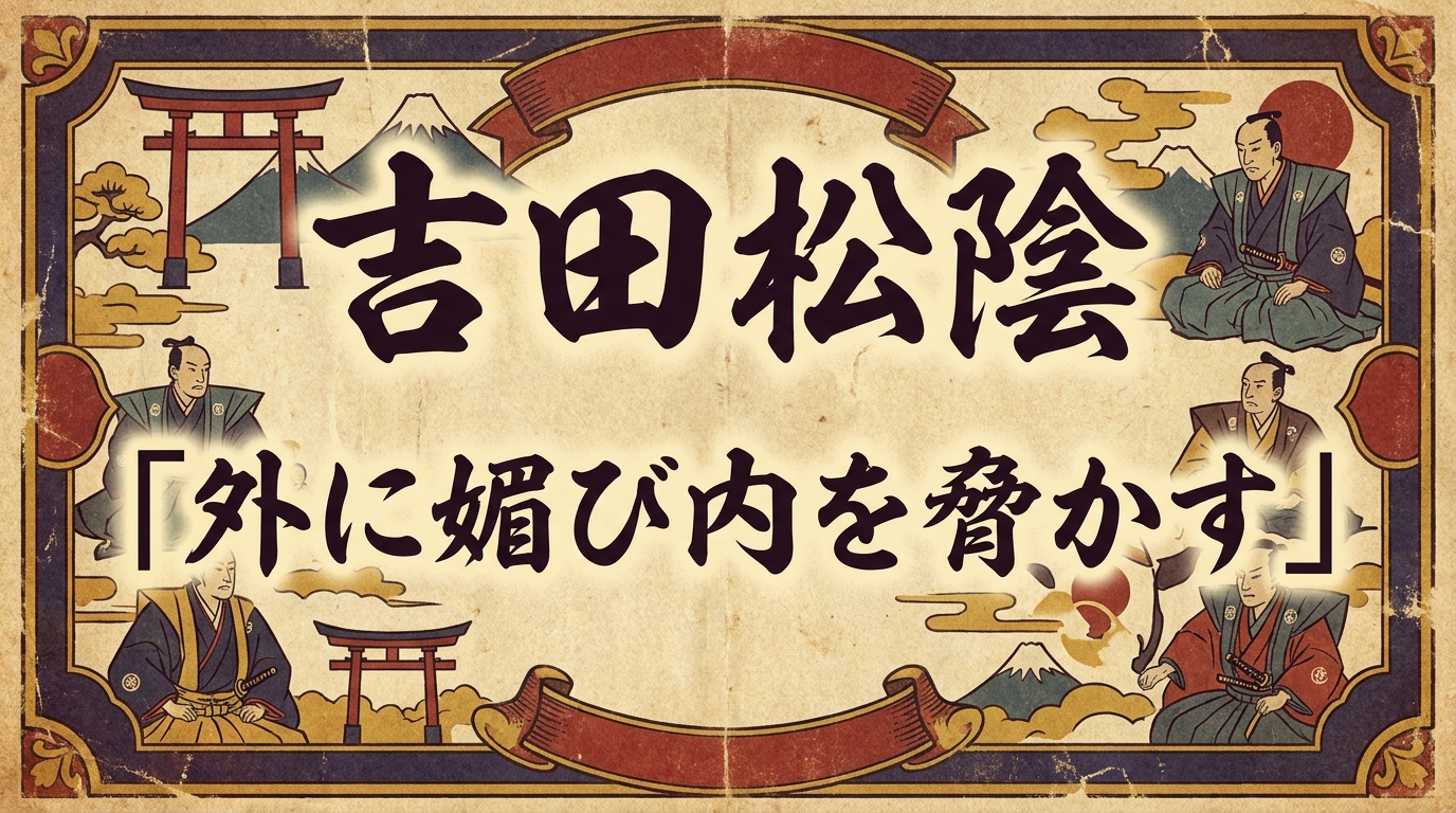 吉田松陰「外に媚び内を脅かす」の意味とは?現代に響く言葉を徹底解説!