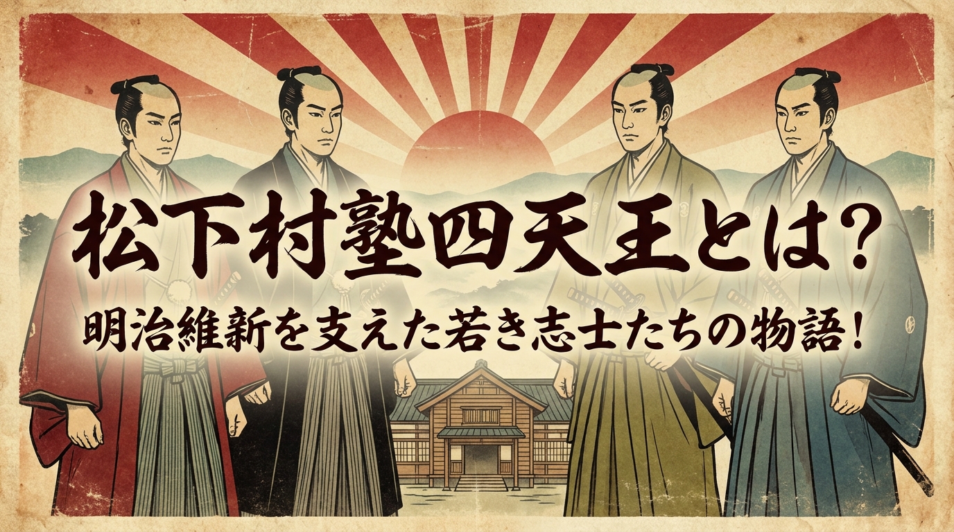 松下村塾四天王とは?明治維新を支えた若き志士たちの物語!