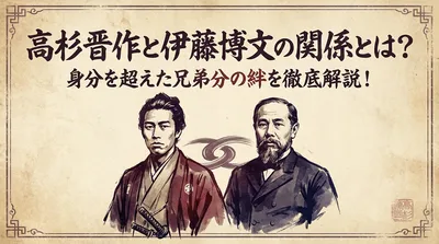 高杉晋作と伊藤博文の関係とは？身分を超えた兄弟分の絆を徹底解説！