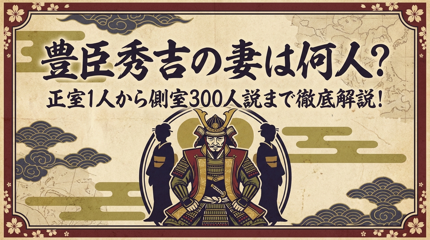 豊臣秀吉の妻は何人？正室1人から側室300人説まで徹底解説！