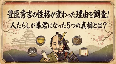 豊臣秀吉の性格が変わった理由を調査！人たらしが暴君になった5つの真相とは？