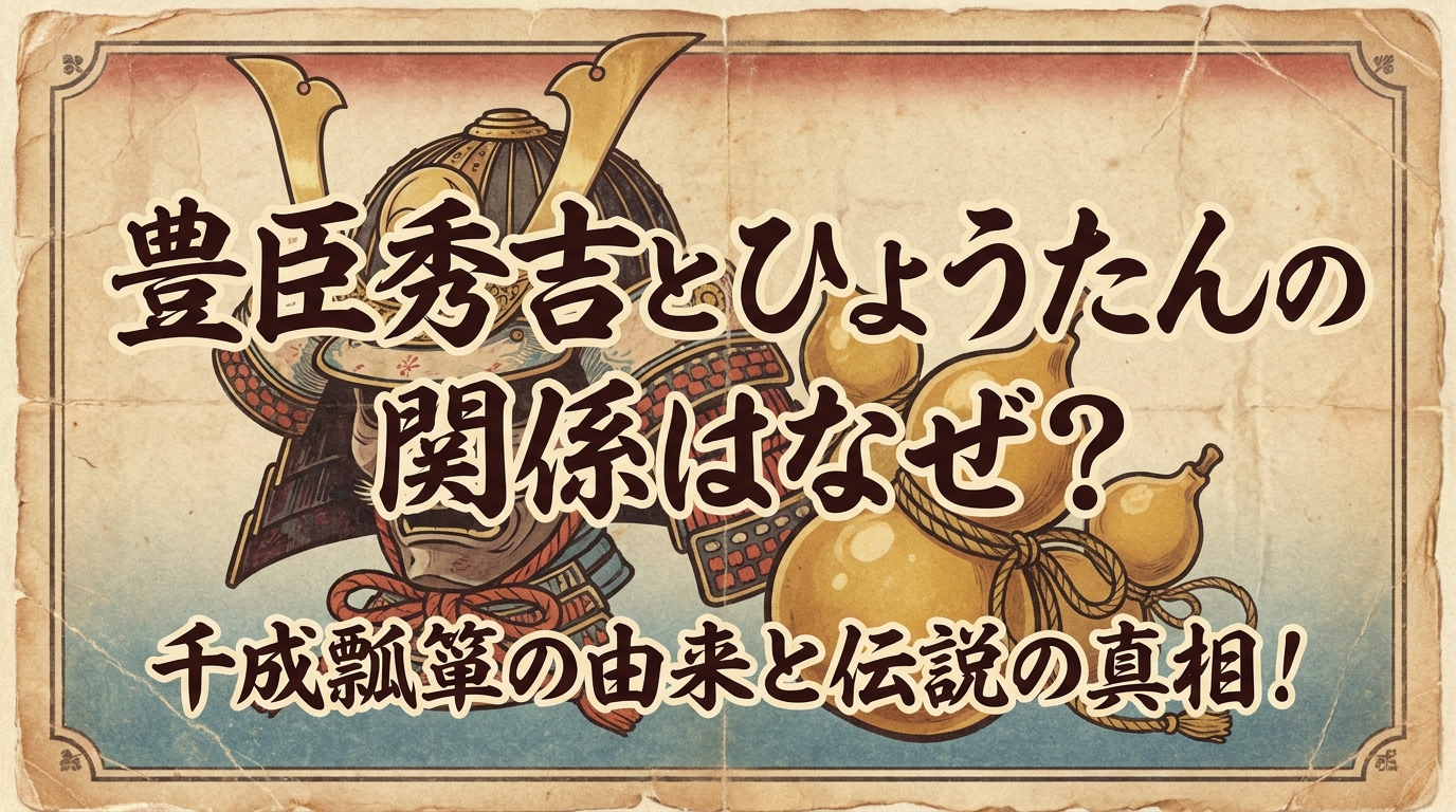 豊臣秀吉とひょうたんの関係はなぜ?千成瓢箪の由来と伝説の真相!