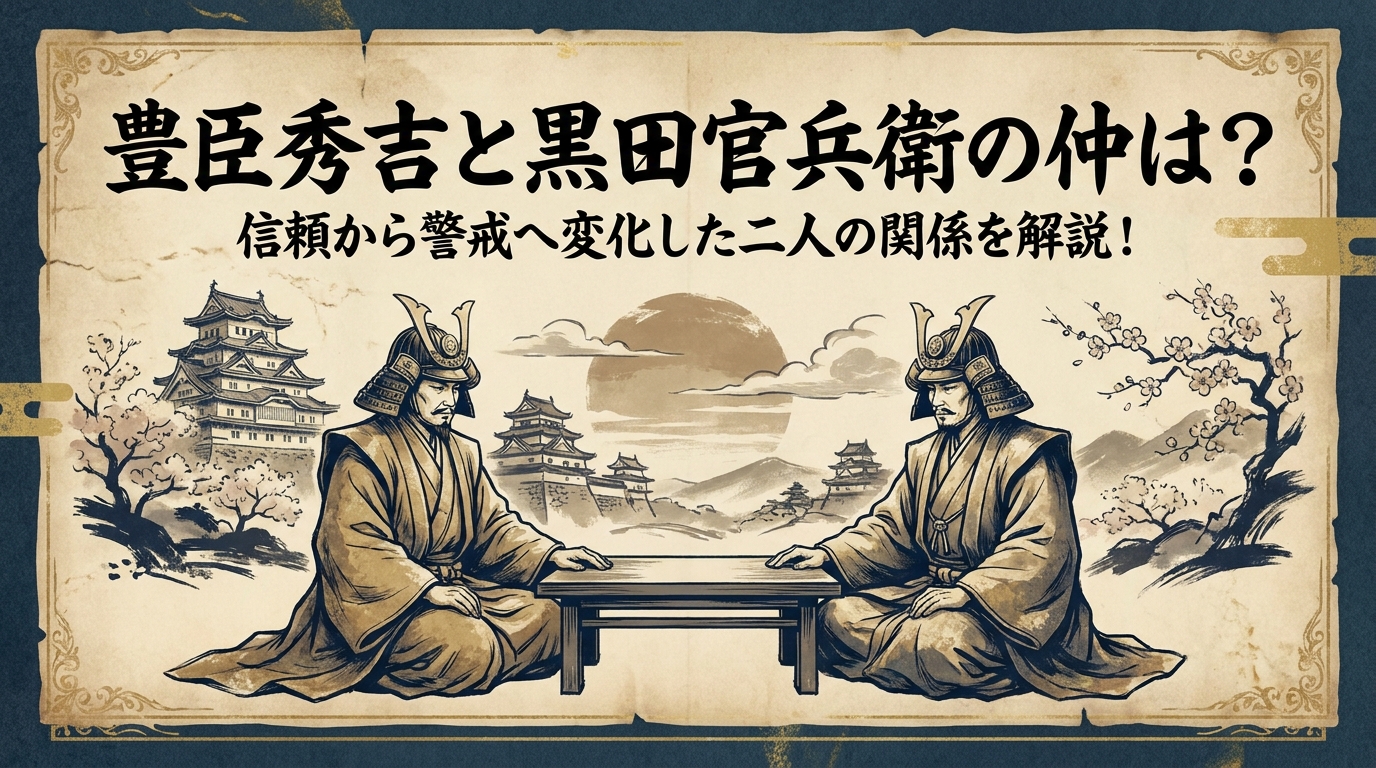 豊臣秀吉と黒田官兵衛の仲は？信頼から警戒へ変化した二人の関係を解説！