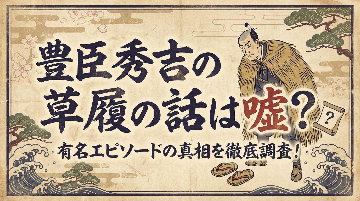 豊臣秀吉の草履の話は嘘？有名エピソードの真相を徹底調査！