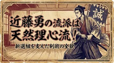 近藤勇の流派は天然理心流！新選組を支えた剣術の全貌