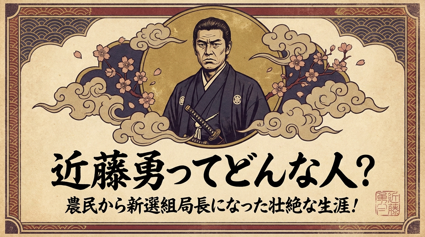 近藤勇ってどんな人？農民から新選組局長になった壮絶な生涯！