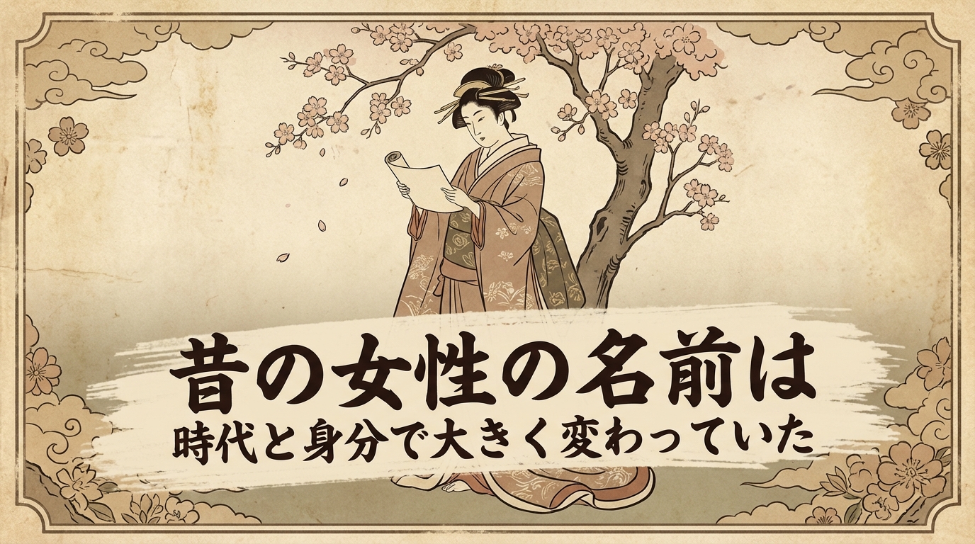 昔の女性の名前は時代と身分で大きく変わっていた