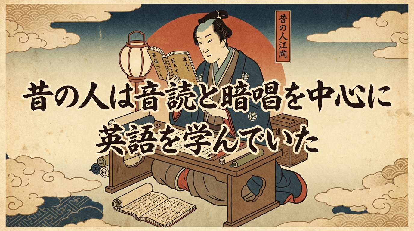 昔の人は音読と暗唱を中心に英語を学んでいた